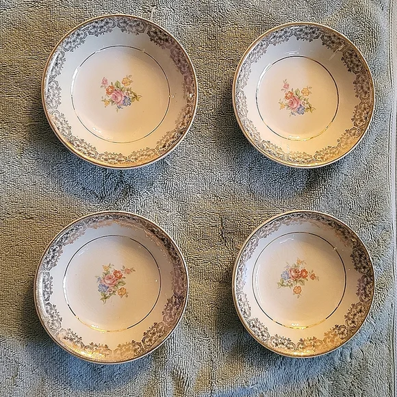22K Warrented China Bowls 4ct - Picture 1 of 5